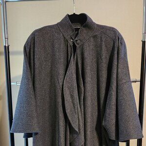 Dark Grey Wool Cape